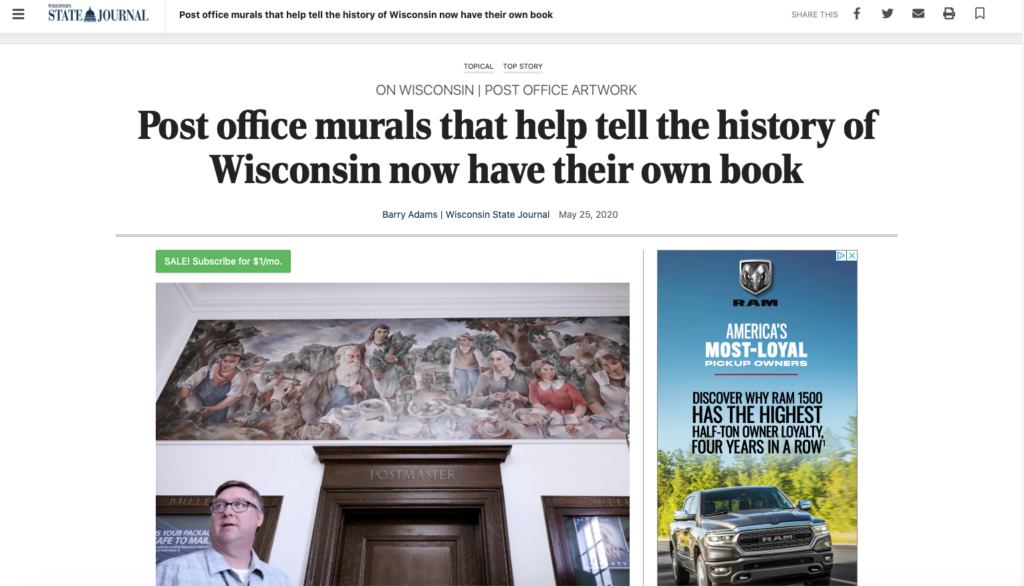 Wisconsin State Journal Article May 25, 2020