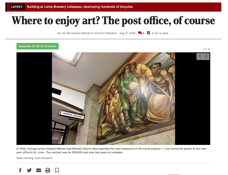 St Louis Post Office Art Article 8172020